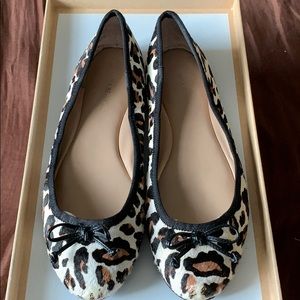 Banana Republic Snow-Leopard Print Flats
